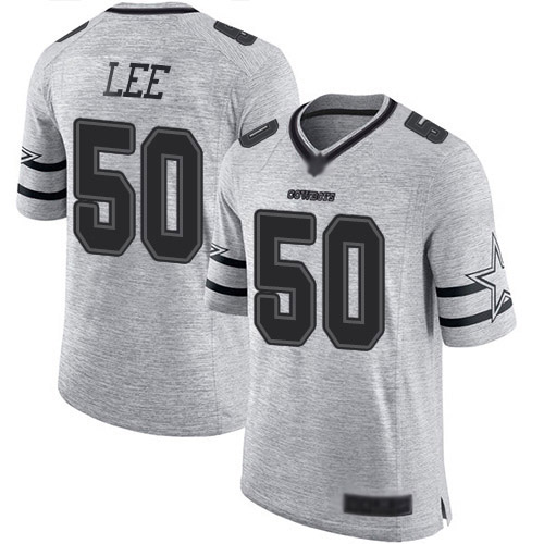 Men Dallas Cowboys Limited Gray Sean Lee 50 Gridiron II NFL Jersey